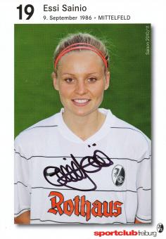 Essi Sainio  SC Freiburg  2010/11  Frauen Fußball  Autogrammkarte original signiert 