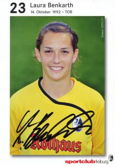 Laura Benkarth  SC Freiburg  2010/11  Frauen Fußball  Autogrammkarte original signiert 