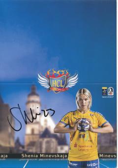 Shenia Minevskaja  HC Leipzig Frauen Handball Autogrammkarte original signiert 