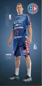 Jonas Link  HC Erlangen Handball Autogrammkarte original signiert 