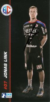 Jonas Link  HC Erlangen Handball Autogrammkarte original signiert 