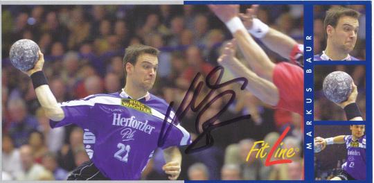 Markus Baur   Fitline  Handball Autogrammkarte original signiert 
