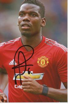 Paul Pogba  Manchester United  Fußball Foto original signiert  337185 
