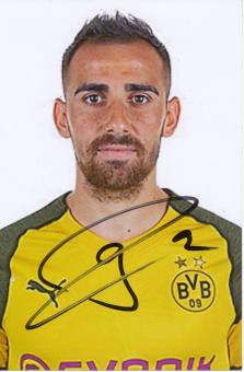 Paco Alcacer  Borussia Dortmund  Fußball Foto original signiert  337185 