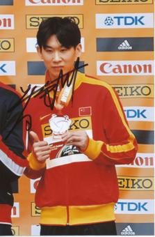 Huang Changzhou  China Leichtathletik Autogramm Foto original signiert 