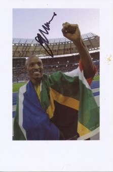 Godfrey Mokoena  Südafrika  Leichtathletik Autogramm Foto original signiert 
