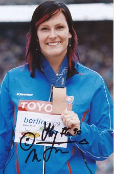 Martina Hrasnova  Slowakei  Leichtathletik Autogramm Foto original signiert 