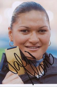 Valerie Vili  Neuseeland  Leichtathletik Autogramm Foto original signiert 