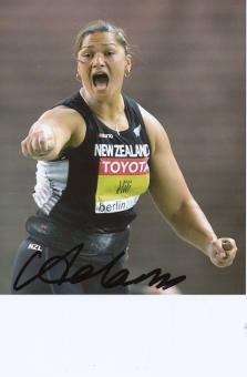 Valerie Vili  Neuseeland  Leichtathletik Autogramm Foto original signiert 