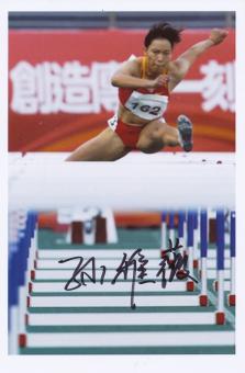 Sun Yawei   China  Leichtathletik Autogramm Foto original signiert 
