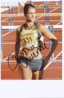 Christina Vukicevic  Norwegen  Leichtathletik Autogramm Foto original signiert 