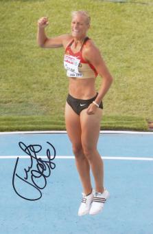 Jennifer Oeser  BRD  Leichtathletik Autogramm Foto original signiert 