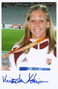 Xenia Krizsan  Ungarn  Leichtathletik Autogramm Foto original signiert 