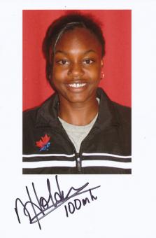 Nikkita Holder  Kanada  Leichtathletik Autogramm Foto original signiert 