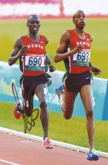 Ezekiel Kemboi  Kenia  Leichtathletik Autogramm Foto original signiert 