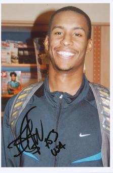 Dexter Faulk  USA   Leichtathletik Autogramm Foto original signiert 