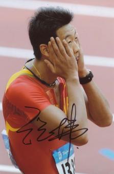Shi Dongpeng  China   Leichtathletik Autogramm Foto original signiert 