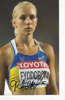 Alina Fyodorova  Ukraine   Leichtathletik Autogramm Foto original signiert 