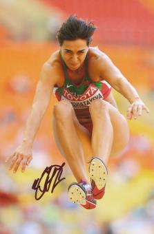 Katsiaryna Netsviatayeva   Leichtathletik Autogramm Foto original signiert 