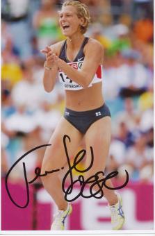 Jennifer Oeser  BRD  Leichtathletik Autogramm Foto original signiert 