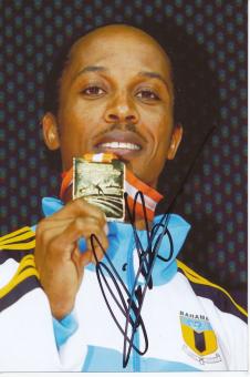 Chris Brown  Bahamas  Leichtathletik Autogramm Foto original signiert 