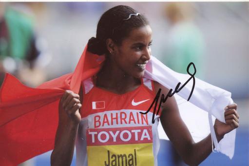 Maryam Yusuf Jamal  Bahrain  Leichtathletik Autogramm Foto original signiert 