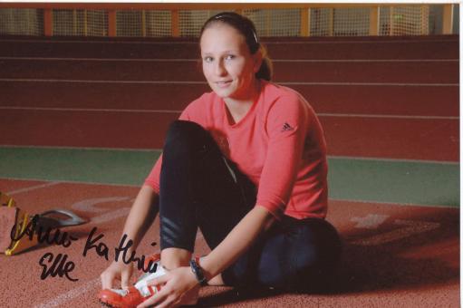 Anne Kathrin Elbe  Leichtathletik Autogramm Foto original signiert 