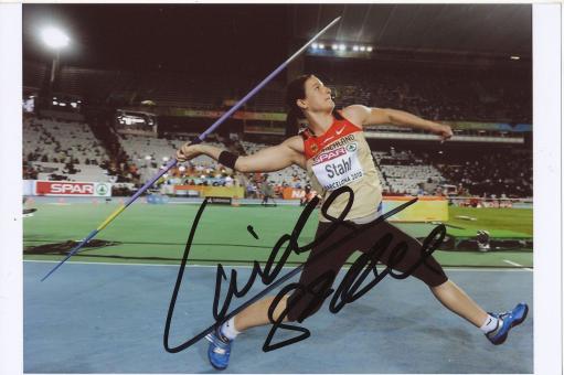Linda Stahl  BRD  Leichtathletik Autogramm Foto original signiert 