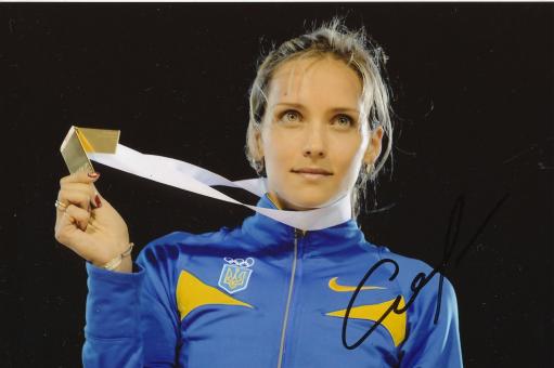 Olha Saladukha  Ukraine  Leichtathletik Autogramm Foto original signiert 