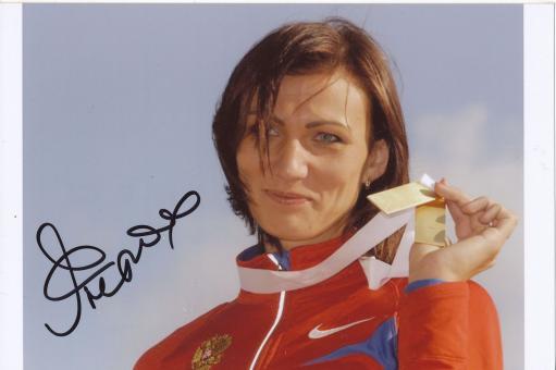 Natalya Antyukh  Rußland  Leichtathletik Autogramm Foto original signiert 