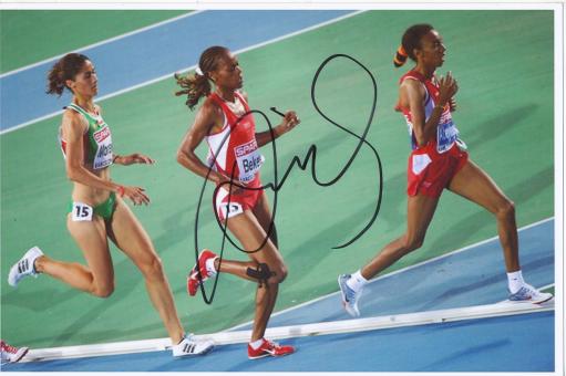 Alemitu Bekele  Türkei  Leichtathletik Autogramm Foto original signiert 