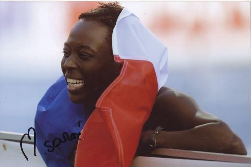 Myriam Soumare  Frankreich  Leichtathletik Autogramm Foto original signiert 