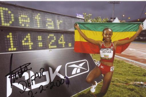 Mereset Defar  Äthiopien  Leichtathletik Autogramm Foto original signiert 