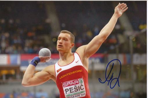 Pesic  Montenegro  Leichtathletik Autogramm Foto original signiert 