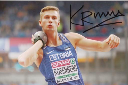 Rosenberg  Estland  Leichtathletik Autogramm Foto original signiert 