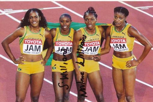 Shericka Williams  Jamaika  Leichtathletik Autogramm Foto original signiert 