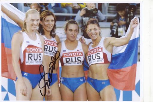 Rußland  Leichtathletik Autogramm Foto original signiert 