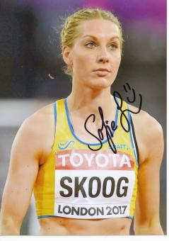 Sofie Skoog  Schweden Leichtathletik Autogramm 13x18 cm Foto original signiert 