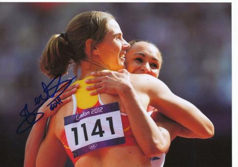 Sara Aerts  Belgien Leichtathletik Autogramm 13x18 cm Foto original signiert 