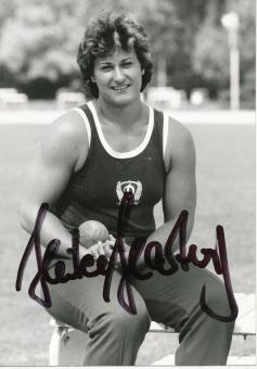 Heike Hartwig  DDR  Leichtathletik Autogrammkarte original signiert 