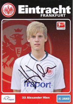 Alexander Hien  2011/2012  Eintracht Frankfurt  Fußball Autogrammkarte original signiert 