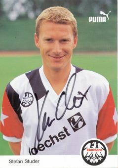 Stefan Studer  1990/1991  Eintracht Frankfurt  Fußball Autogrammkarte original signiert 