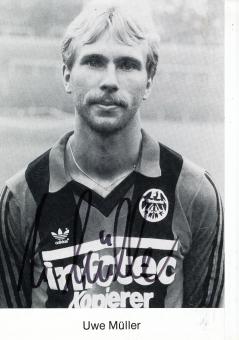 Uwe Müller  1983/1984  Eintracht Frankfurt  Fußball Autogrammkarte original signiert 