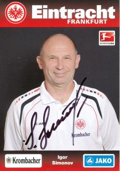 Igor Simonov  2012/2013  Eintracht Frankfurt  Fußball Autogrammkarte original signiert 