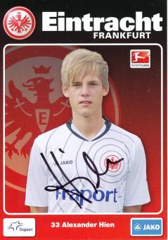 Alexander Hien  2011/2012  Eintracht Frankfurt  Fußball Autogrammkarte original signiert 