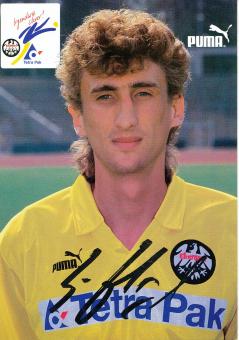 Kachaber Tshadadze  1993-1995  Eintracht Frankfurt  Fußball Autogrammkarte original signiert 