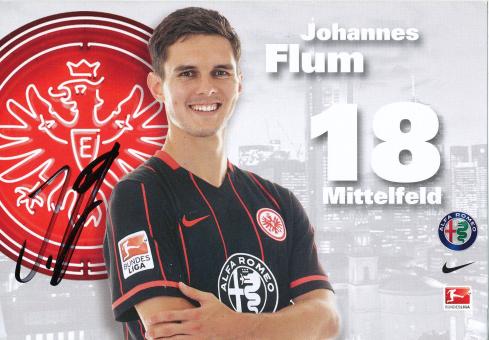 Johannes Flum  2015/2016  Eintracht Frankfurt  Fußball Autogrammkarte original signiert 