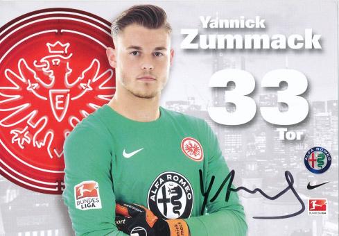 Yannick Zummack  2015/2016  Eintracht Frankfurt  Fußball Autogrammkarte original signiert 