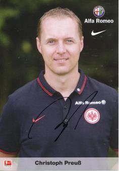 Christoph Preuß  2014/2015  Eintracht Frankfurt  Fußball Autogrammkarte original signiert 
