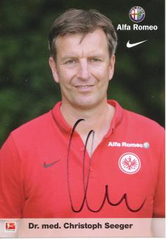 Dr.med.Christoph Seeger  2014/2015  Eintracht Frankfurt  Fußball Autogrammkarte original signiert 